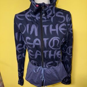 lululemon athletica Navy and Purple Sweater